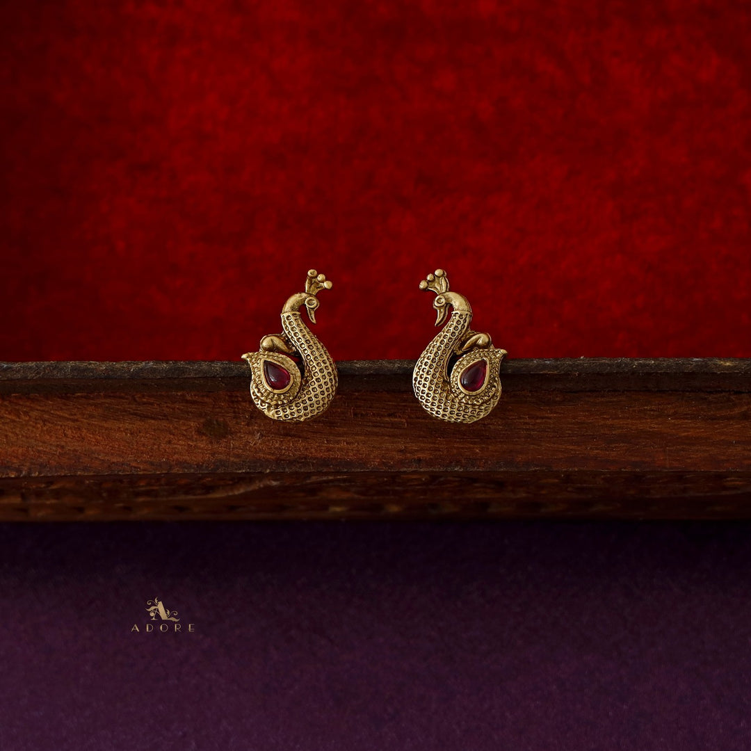 Hemalatha Mayura Reversible Neckpiece with Earring