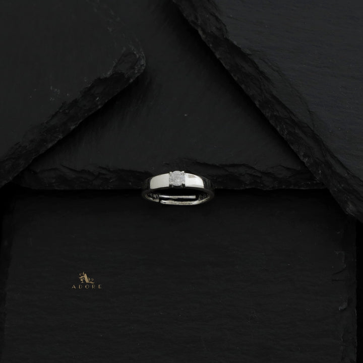 Silver Shiny Claw Ring (4mm) - 925 Sterling Silver