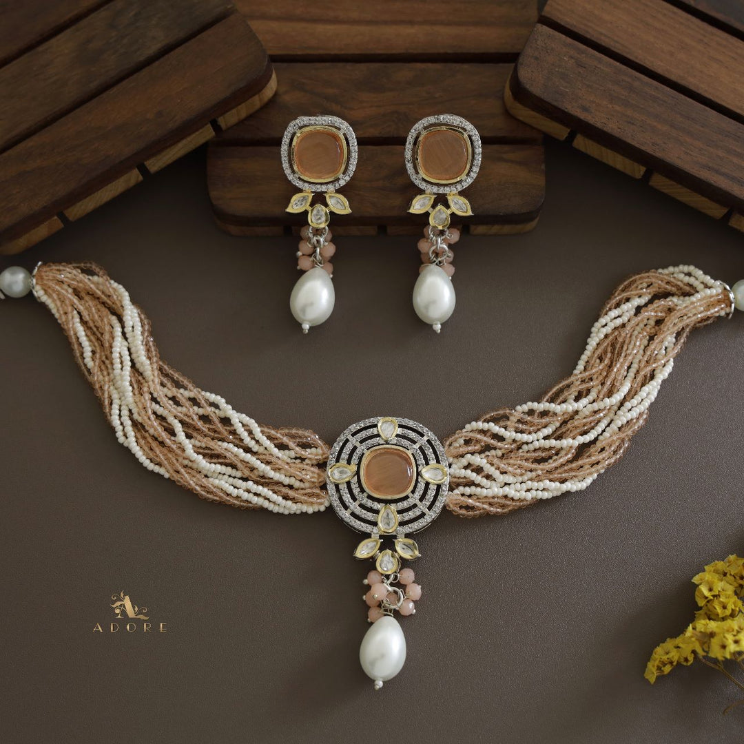 Vrindha Braided Choker With Earring