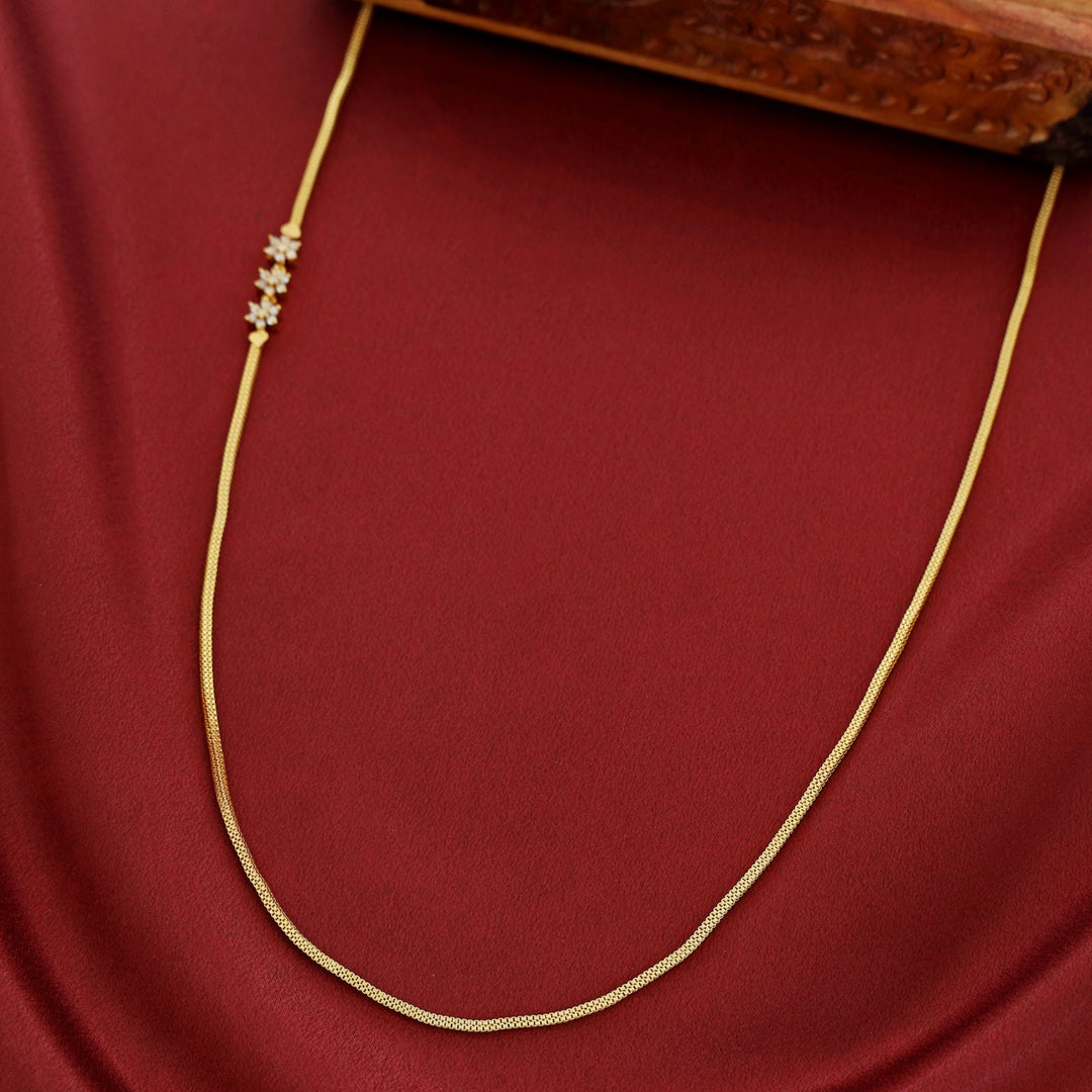 Gatha Floral Mugappu Chain Neckpiece