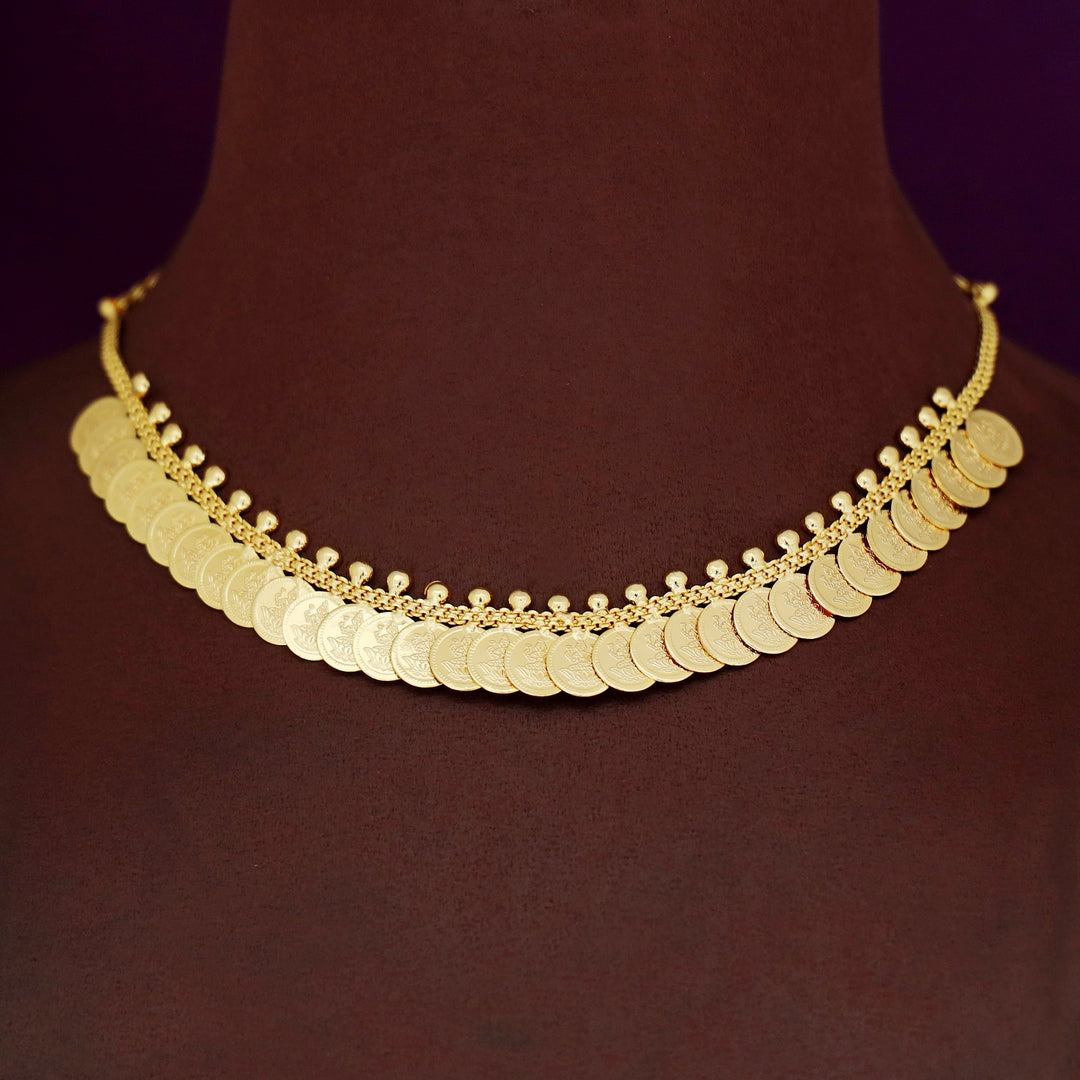 Lina Half Golden Ball Kashi Short Neckpiece