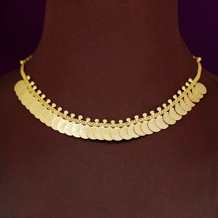 Lina Half Golden Ball Kashi Short Neckpiece