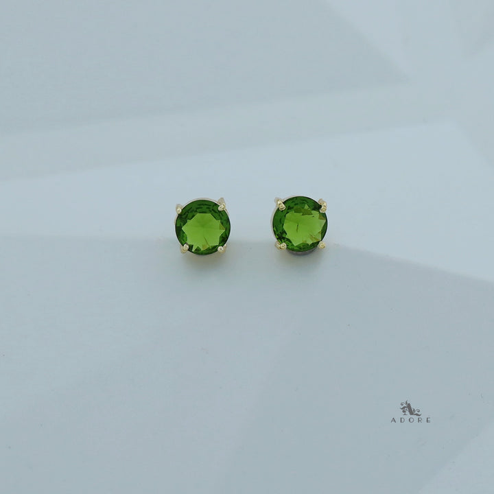 Chloe Round Claw Glossy Stud