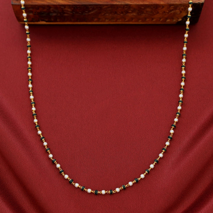 Ritika Pearl Beaded Flower Long Neckpiece