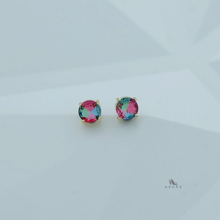Chloe Round Claw Glossy Stud