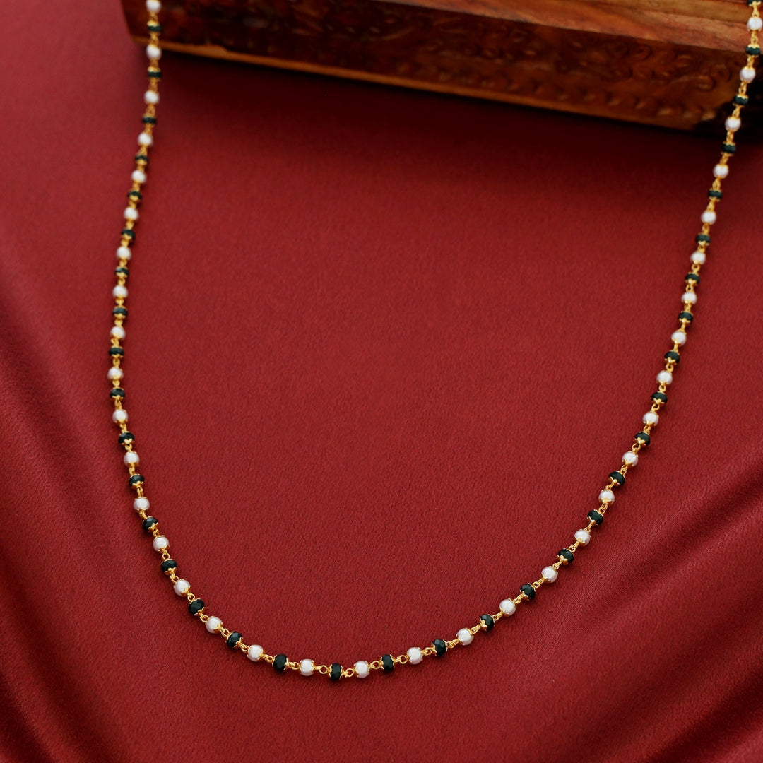 Ritika Pearl Beaded Flower Long Neckpiece