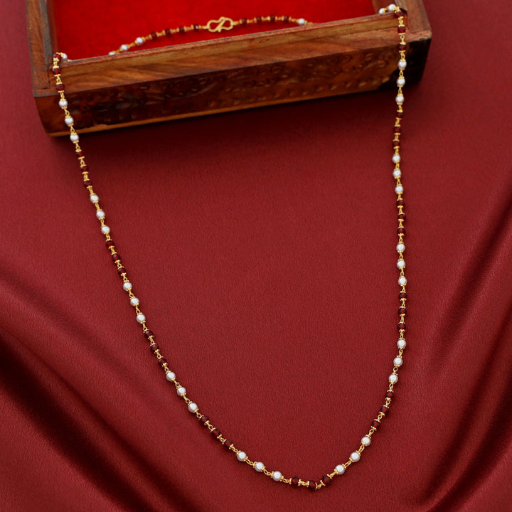 Vedika Pearl Beaded Long Neckpiece