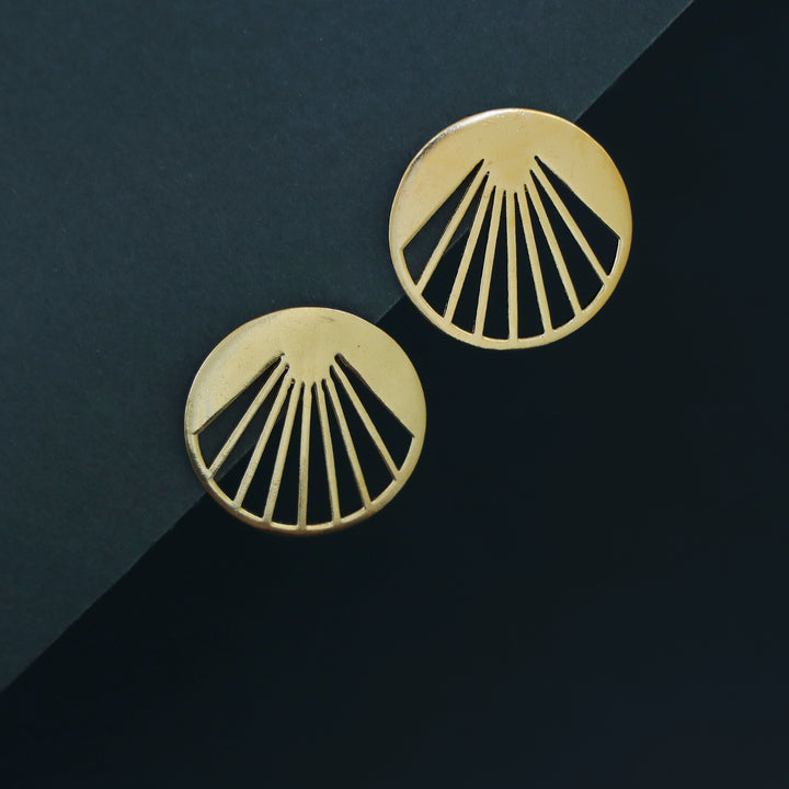 Adley Golden Sunburst Earring