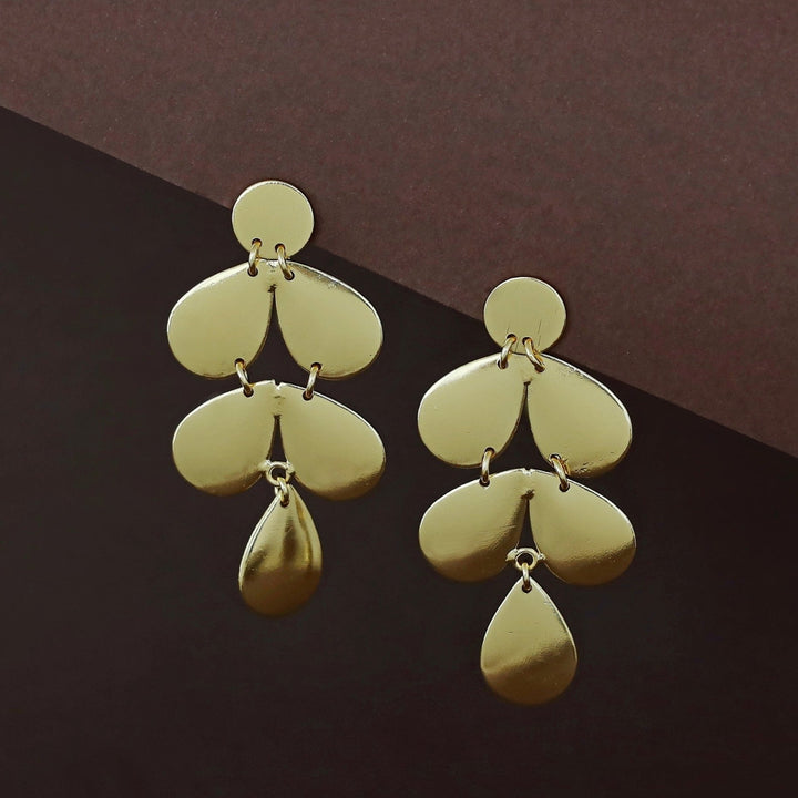 Leofa Golden Circle + Drop Earring