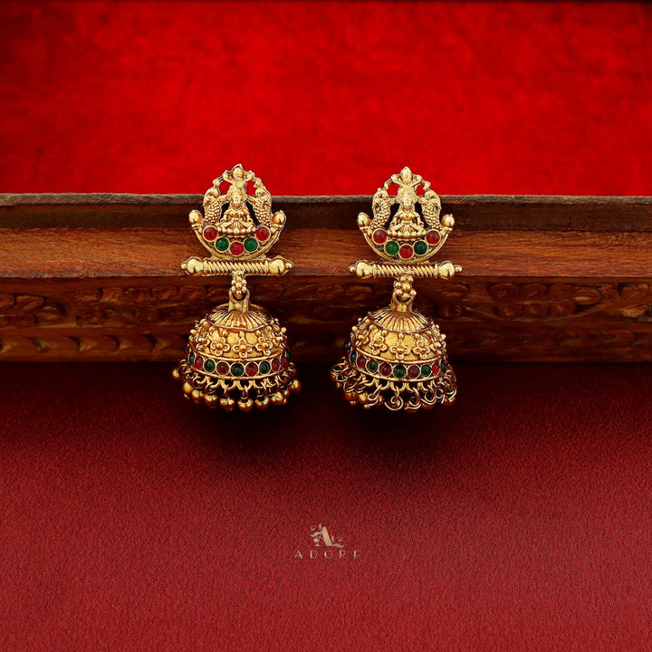 Aadarshini Lakshmi Short Neckpiece With Earring