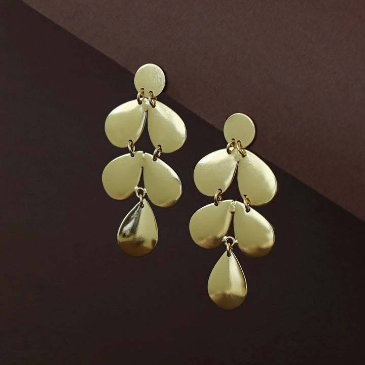Leofa Golden Circle + Drop Earring