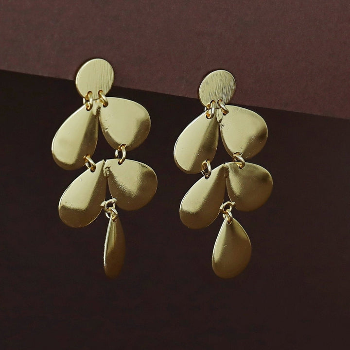 Leofa Golden Circle + Drop Earring