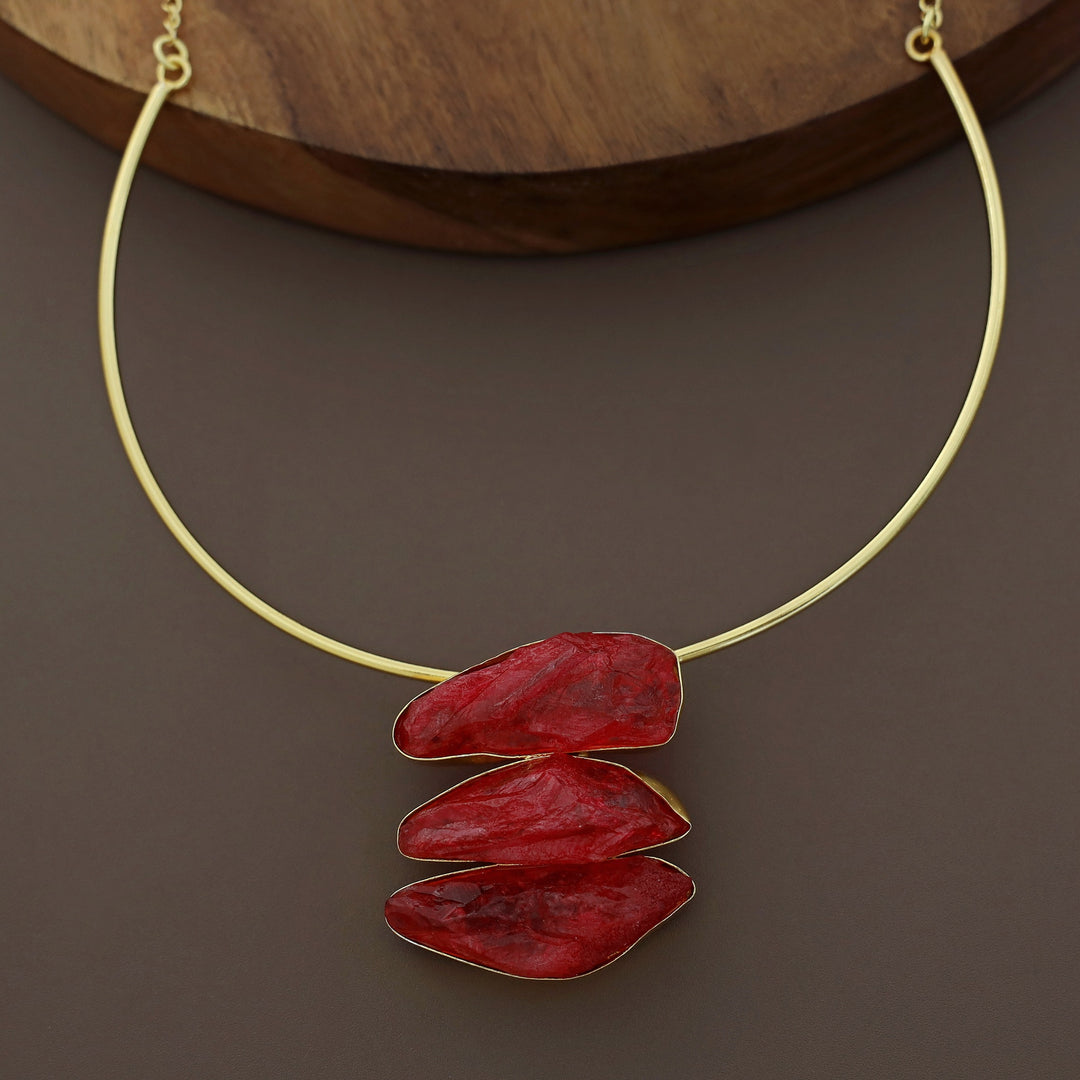 Melanie Tri Dyed Stone Neck Cuff