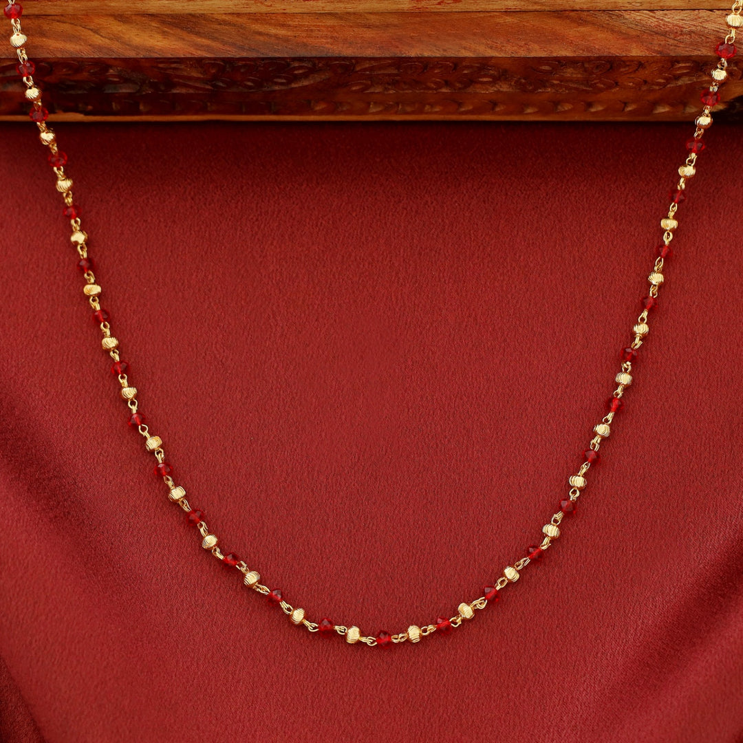 Jeena Beaded Golden Ball Neckpiece