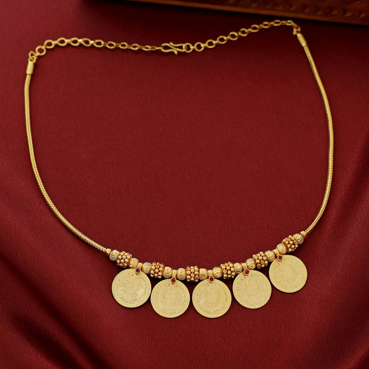 Jigisha 5 Kashi Golden Ball Floral Neckpiece