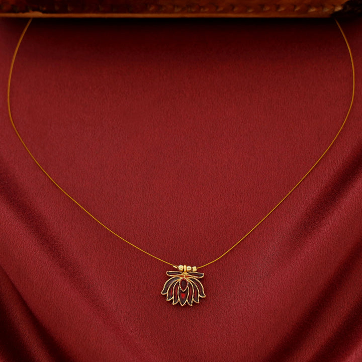 Arusha Enamel Inverted Lotus String Neckpiece