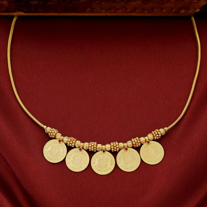 Jigisha 5 Kashi Golden Ball Floral Neckpiece