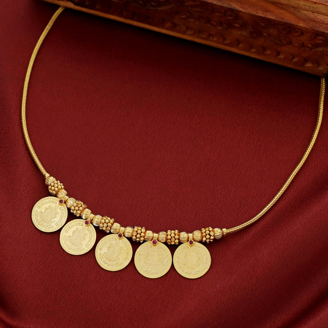 Jigisha 5 Kashi Golden Ball Floral Neckpiece