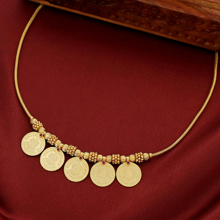 Jigisha 5 Kashi Golden Ball Floral Neckpiece