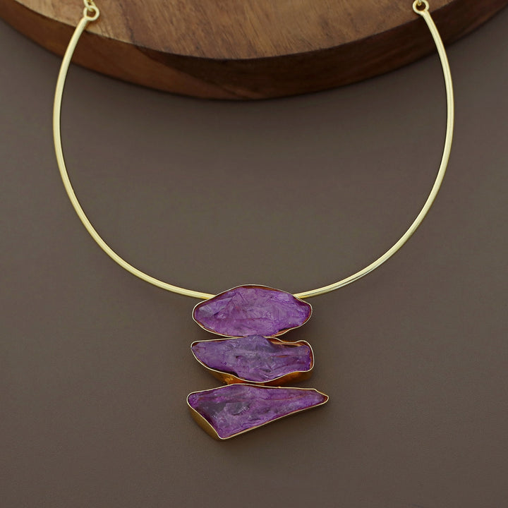 Melanie Tri Dyed Stone Neck Cuff