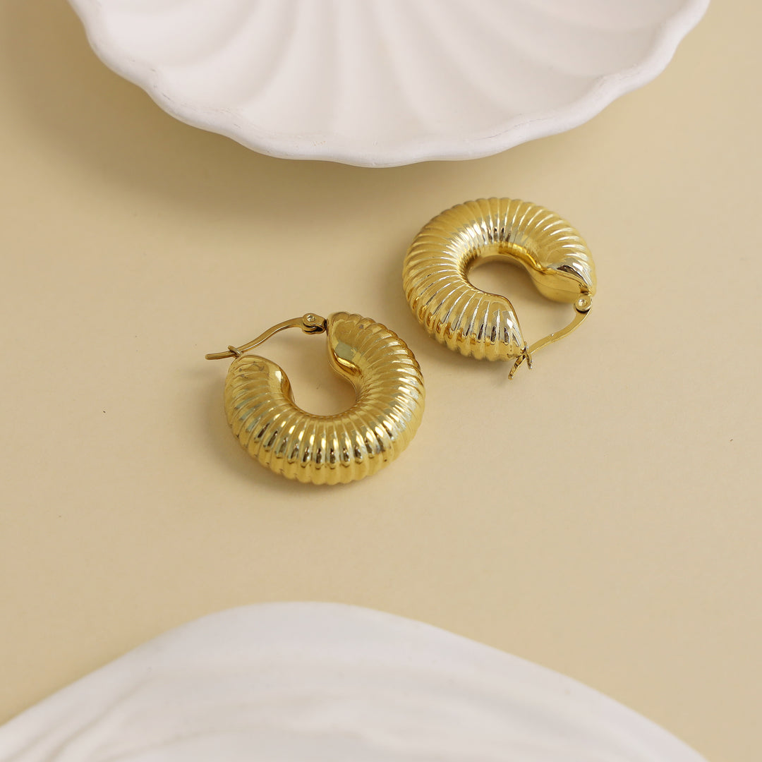 Tamara Golden Hoop Earring