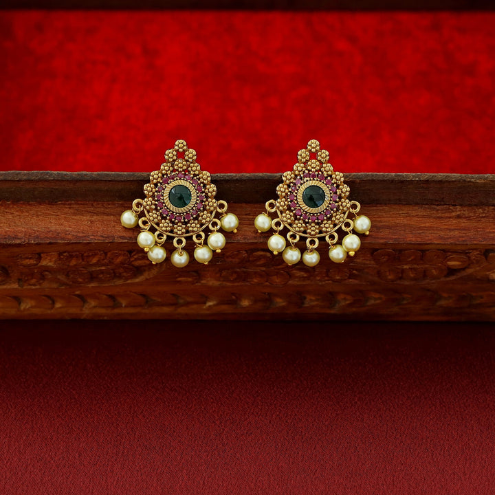 Premium Rakshini Palakka Long Neckpiece With Earring