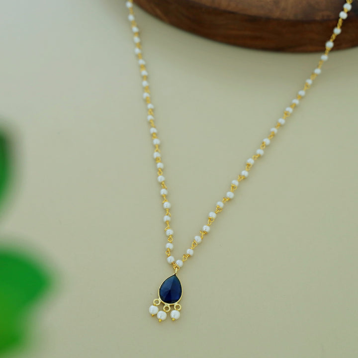 Carly Pearl Drop Glossy Neckpiece