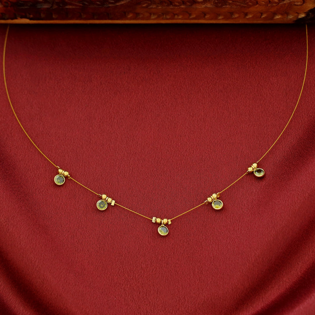 Naima Glossy Stone String Neckpiece