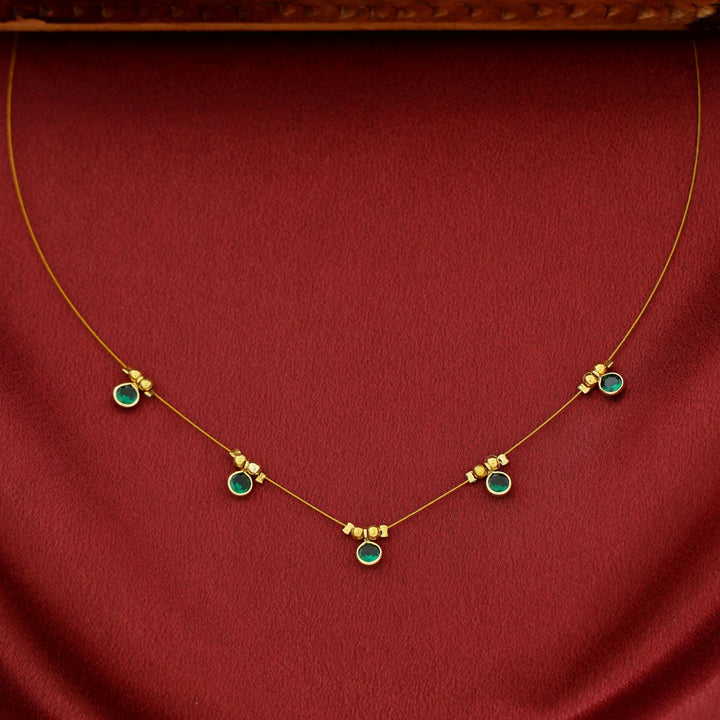 Naima Glossy Stone String Neckpiece