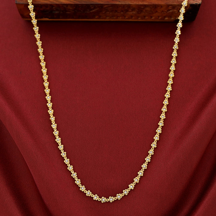 Greesha Floral Pearl Long Neckpiece