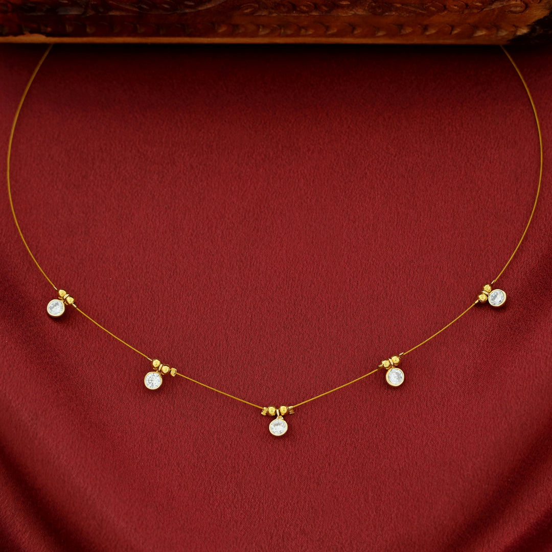 Naima Glossy Stone String Neckpiece