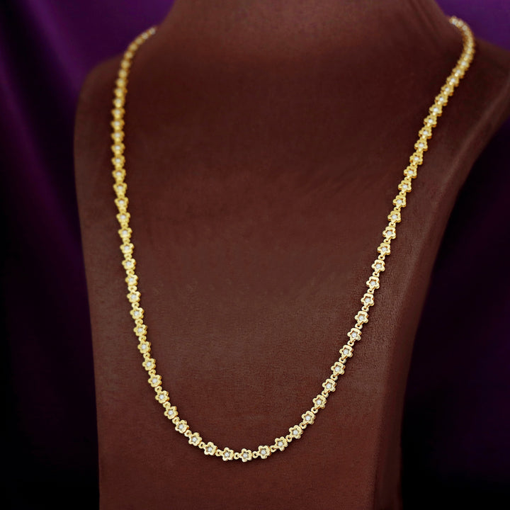 Greesha Floral Pearl Long Neckpiece