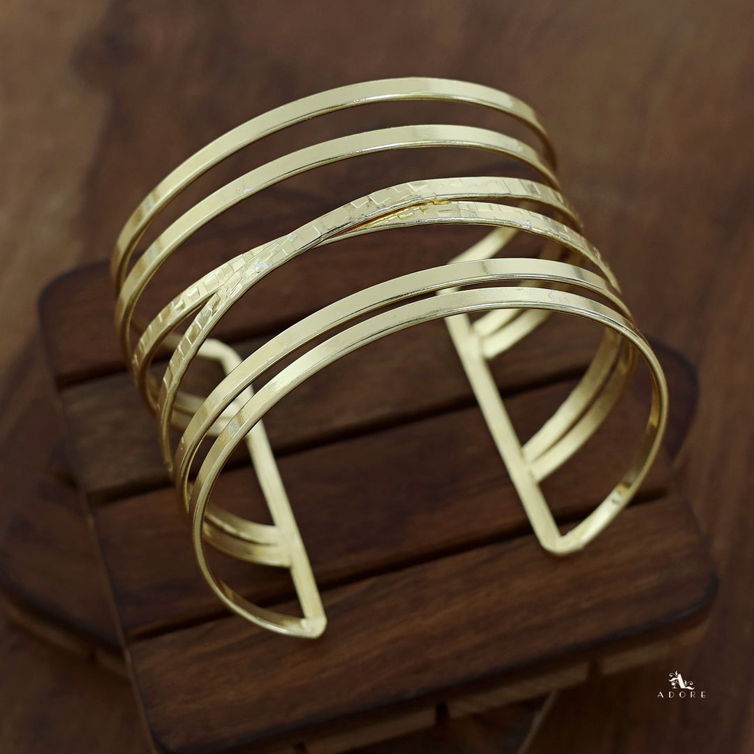 Edith Golden 6 Layer Bangle
