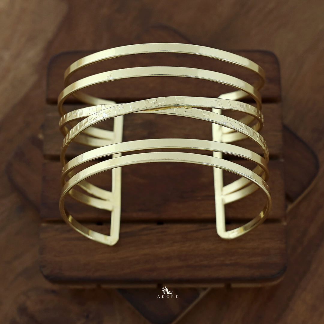 Edith Golden 6 Layer Bangle