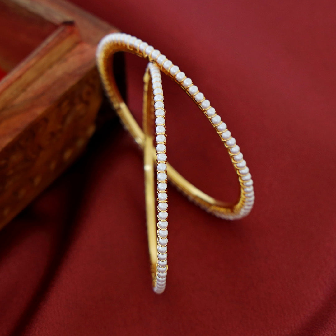 Dhanya Pearl Bangle (Set Of 2)