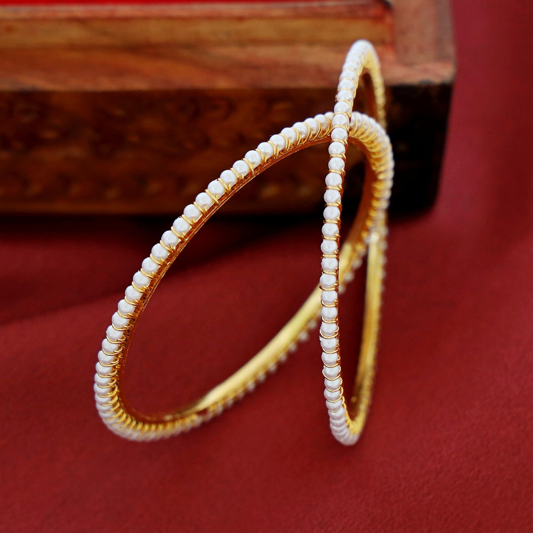 Dhanya Pearl Bangle (Set Of 2)