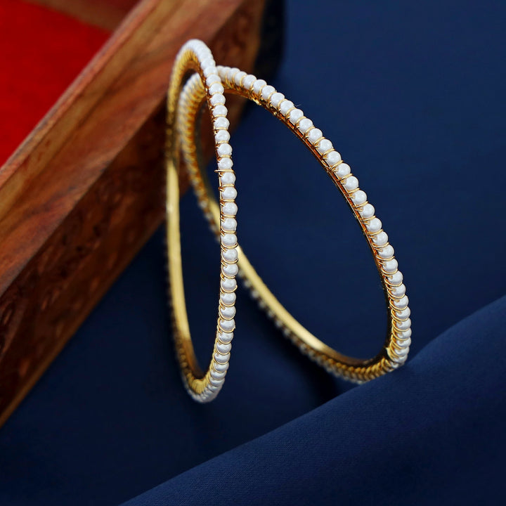 Dhanya Pearl Bangle (Set Of 2)