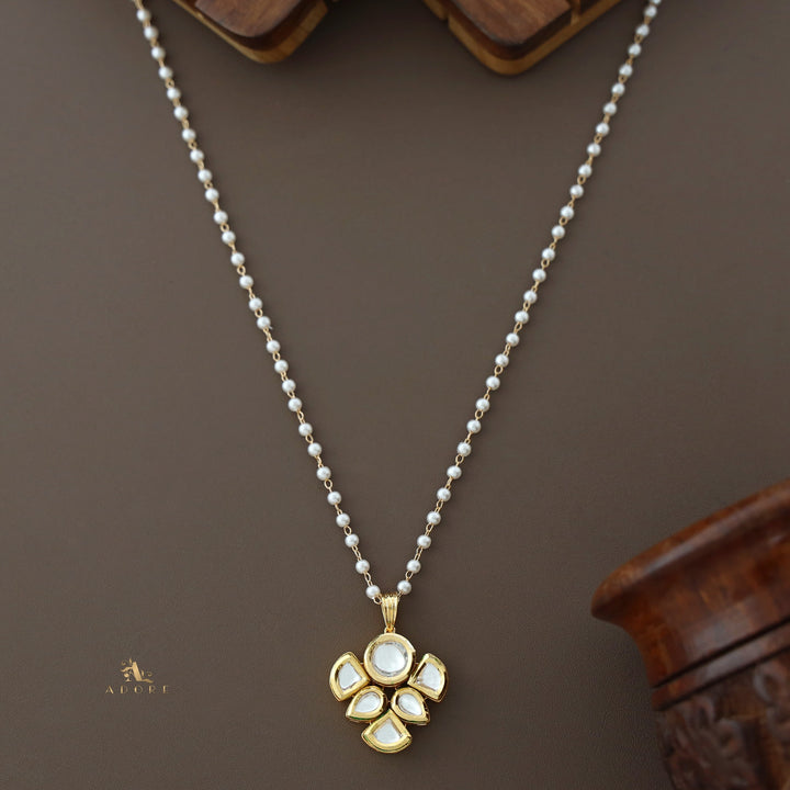 Dianna Round And Drop Kundan Pearl Neckpiece