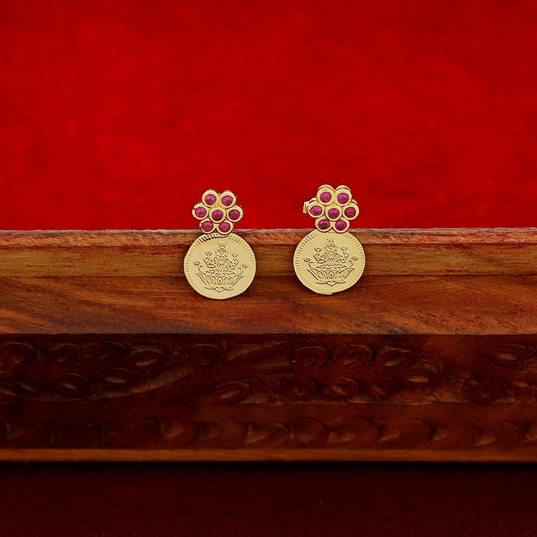 Samriddhi 3 Floral Coin Neckpiece With Earring