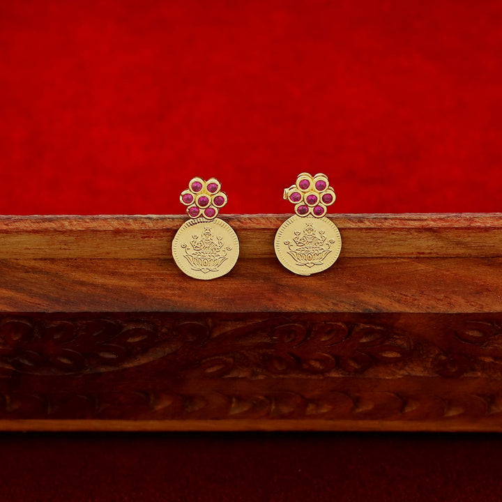 Samriddhi 3 Floral Coin Neckpiece With Earring