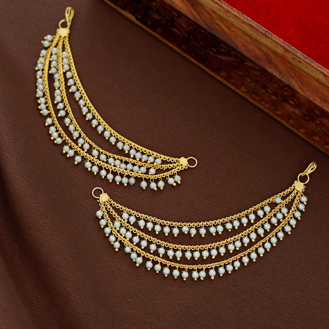 Jivika Layered Pearl Ear Chain