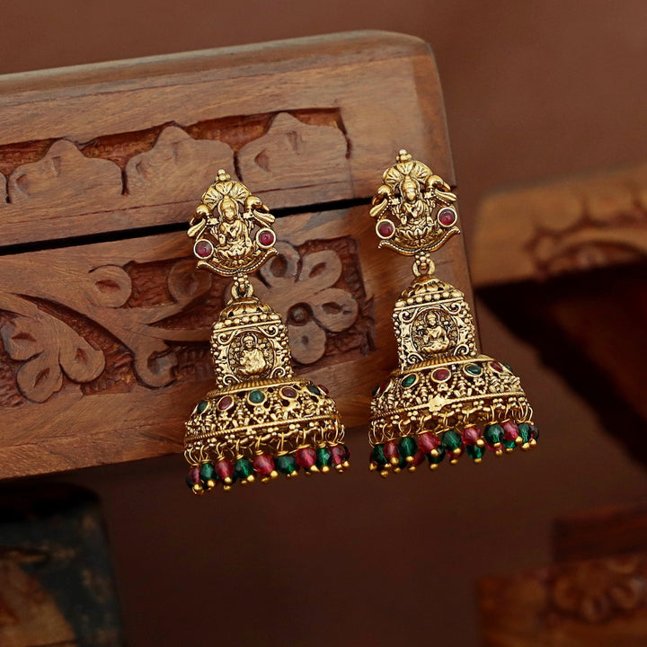 Githika Devi Beaded Jhumka