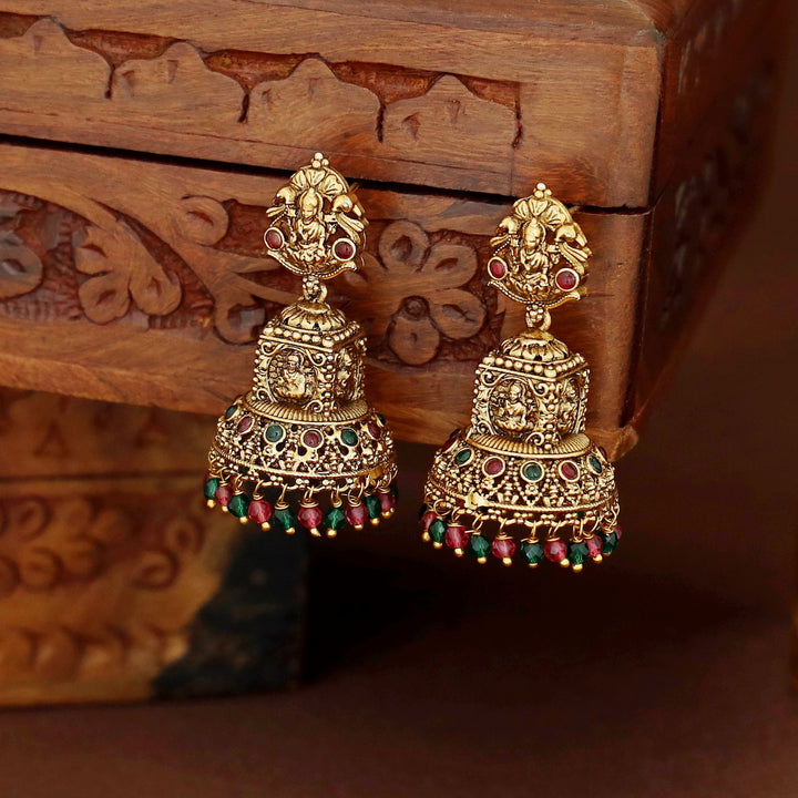 Githika Devi Beaded Jhumka