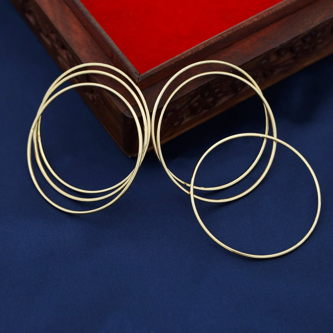 Premium Polish Yuvani Golden Bangle ( Set Of 6 )