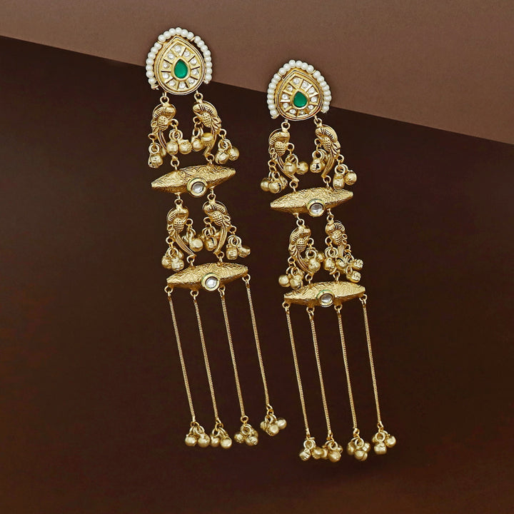 Adhara Kashmiri Long Ghungroo Earring