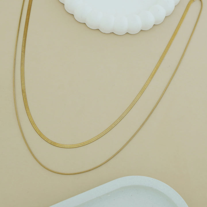 Macceline 2 layer Snake Chain Neckpiece