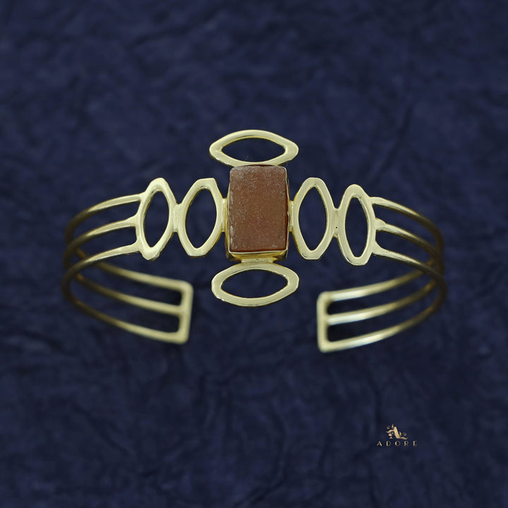 Olivia Golden Raw Stone Bangle