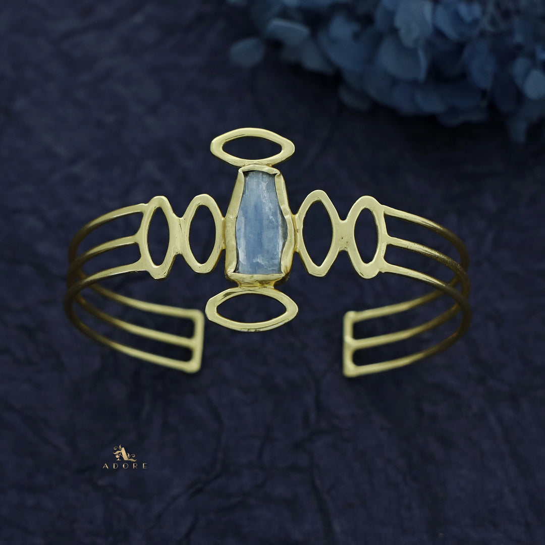 Olivia Golden Raw Stone Bangle