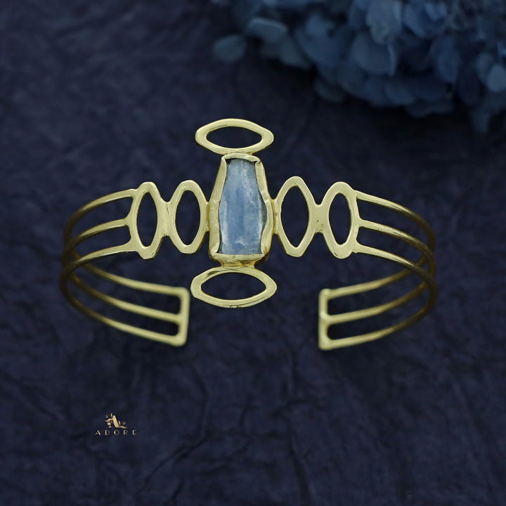 Olivia Golden Raw Stone Bangle