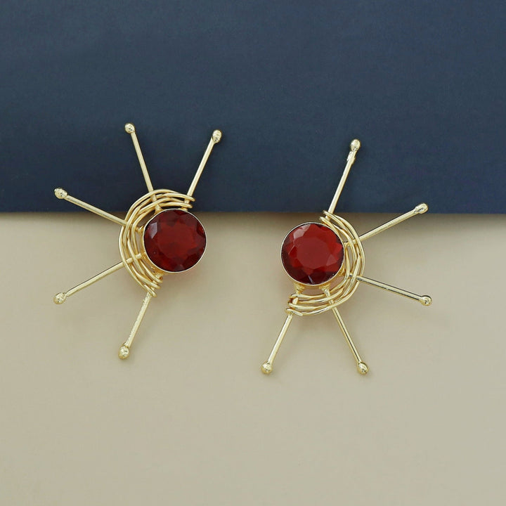 Eenyra Semi Sun Glossy Earring